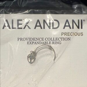 Alex and Ani Silver Ring - expandable